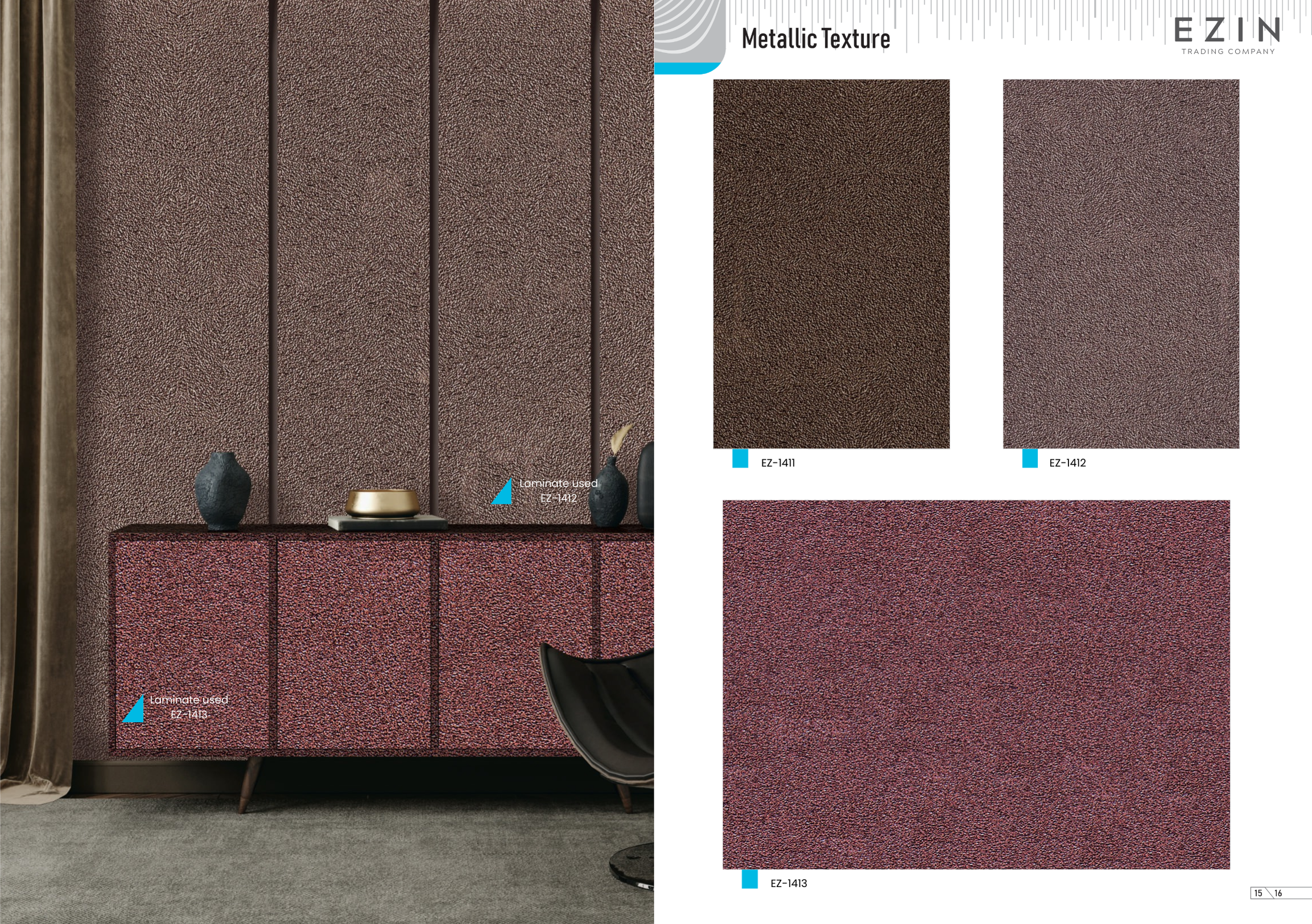 METALLIC TEXTURE COLLECTION PVC