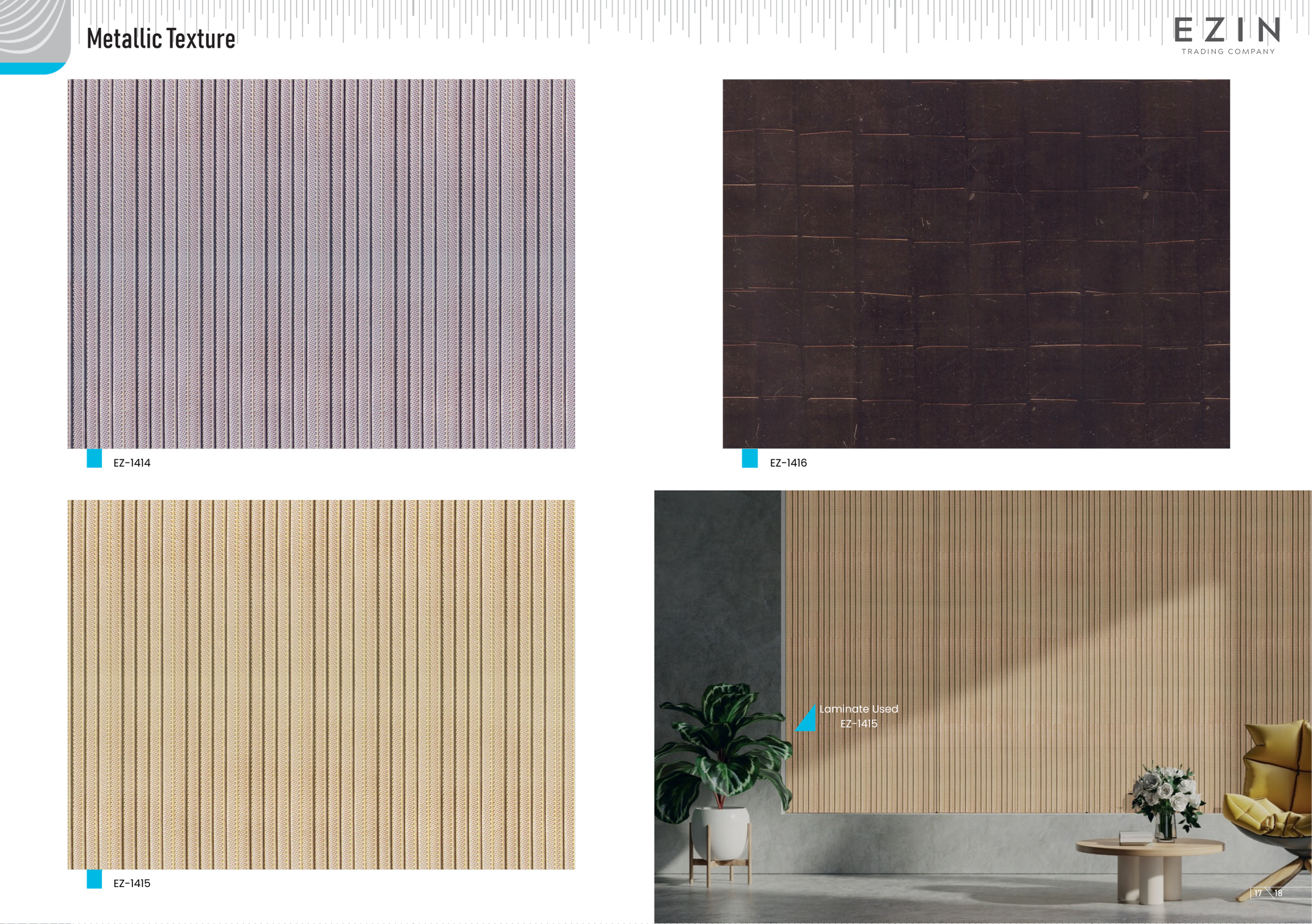 METALLIC TEXTURE COLLECTION PVC