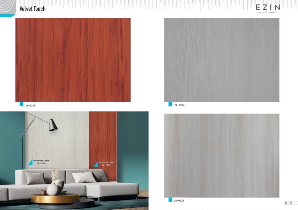 VELVET COLLECTION PVC LAMINATES