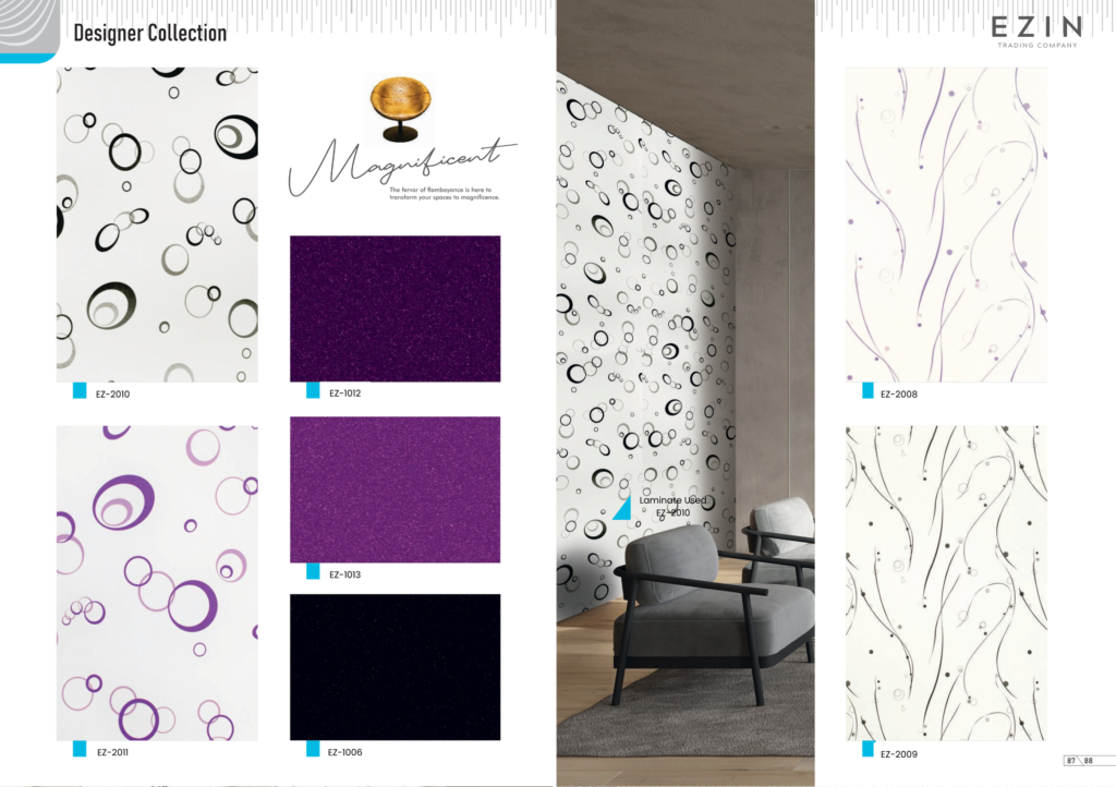 DESIGNER COLLECTION PVC LAMINATES