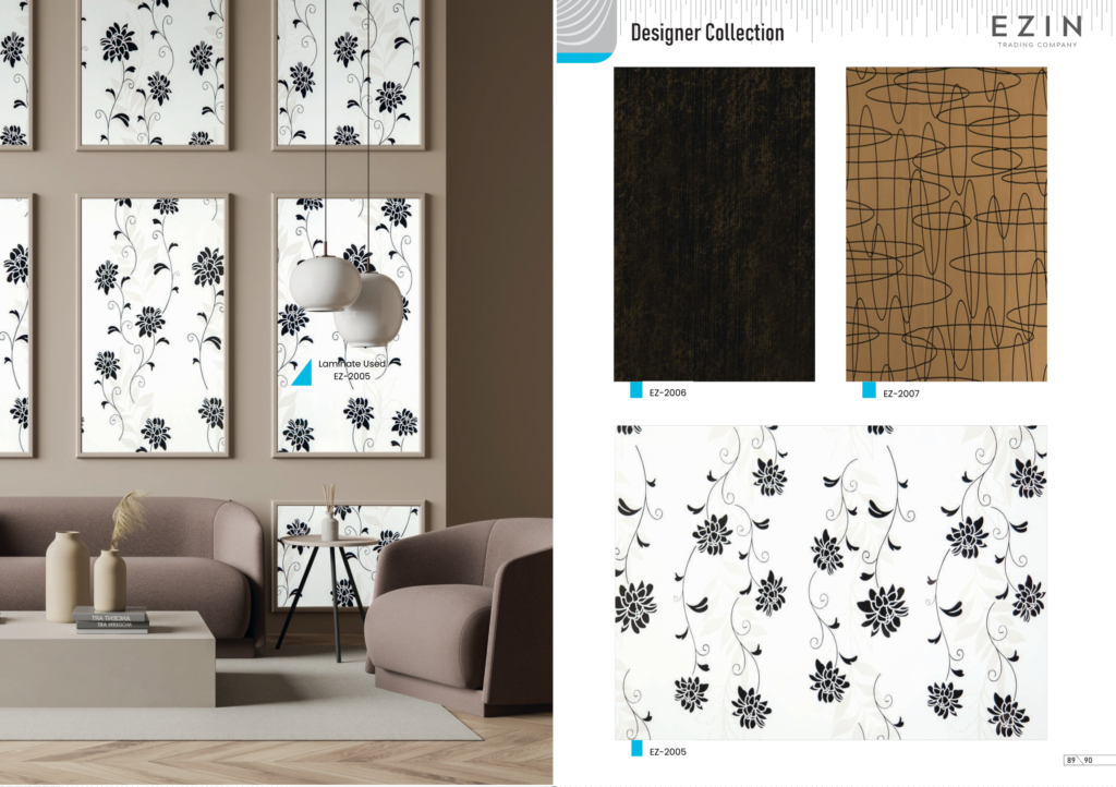 DESIGNER COLLECTION PVC LAMINATES