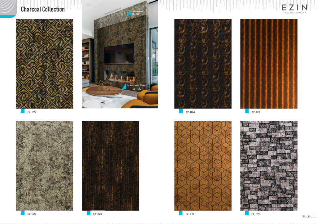 CHARCOAL COLLECTION PVC LAMINATES